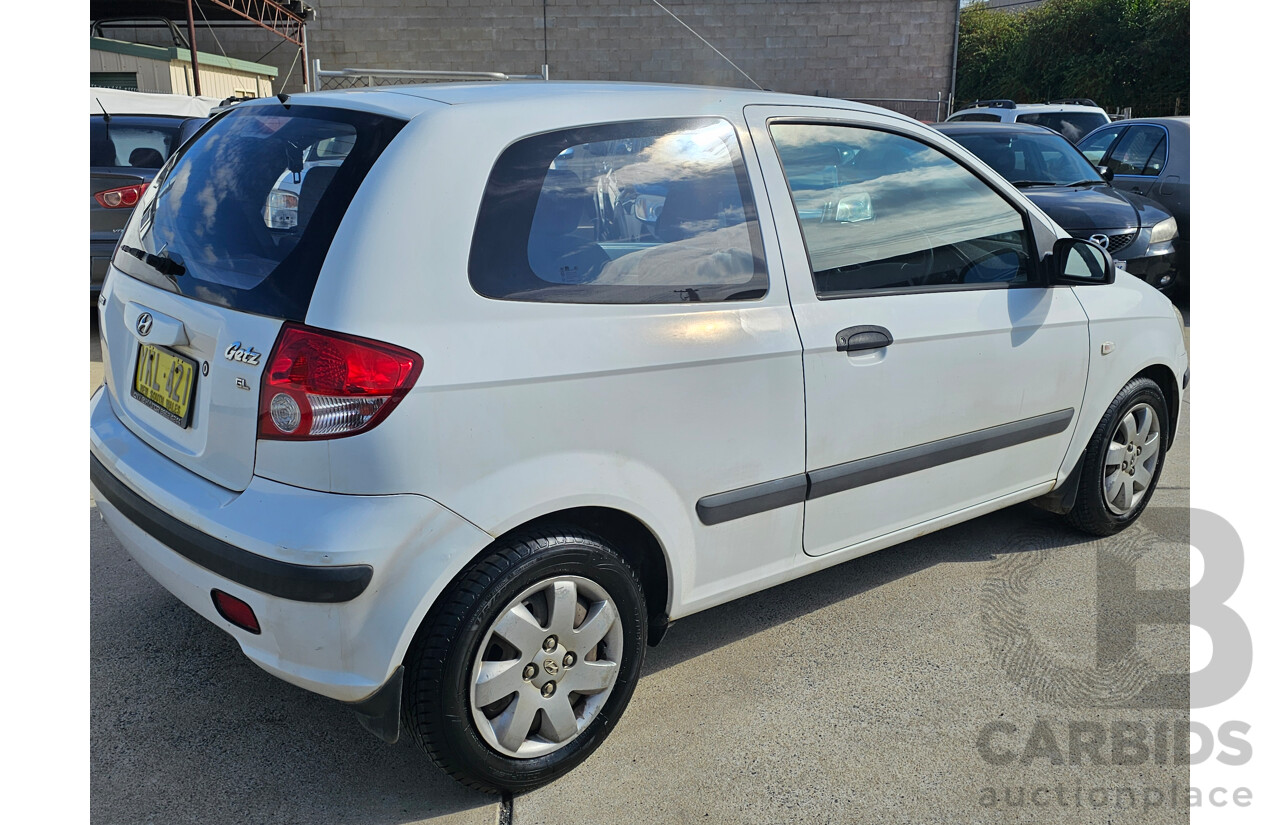 11/2002 Hyundai Getz GL TB 3d Hatchback White 1.5L