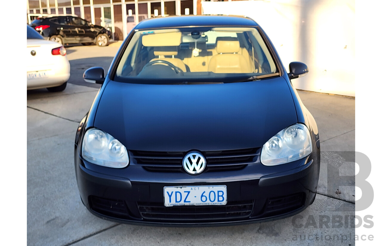 7/2005 Volkswagen Golf 2.0 TDI Comfortline 1K 5D HATCHBACK Black 2.0L