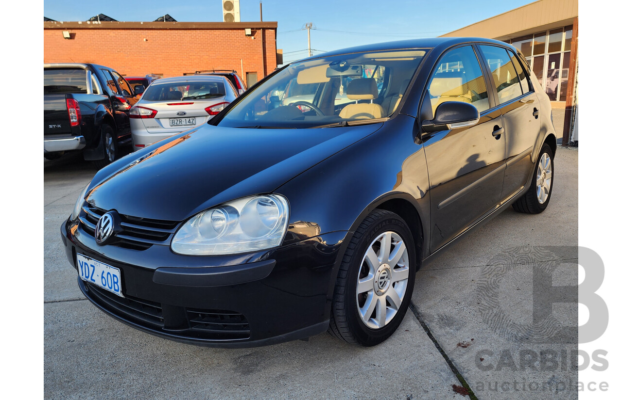 7/2005 Volkswagen Golf 2.0 TDI Comfortline 1K 5D HATCHBACK Black 2.0L