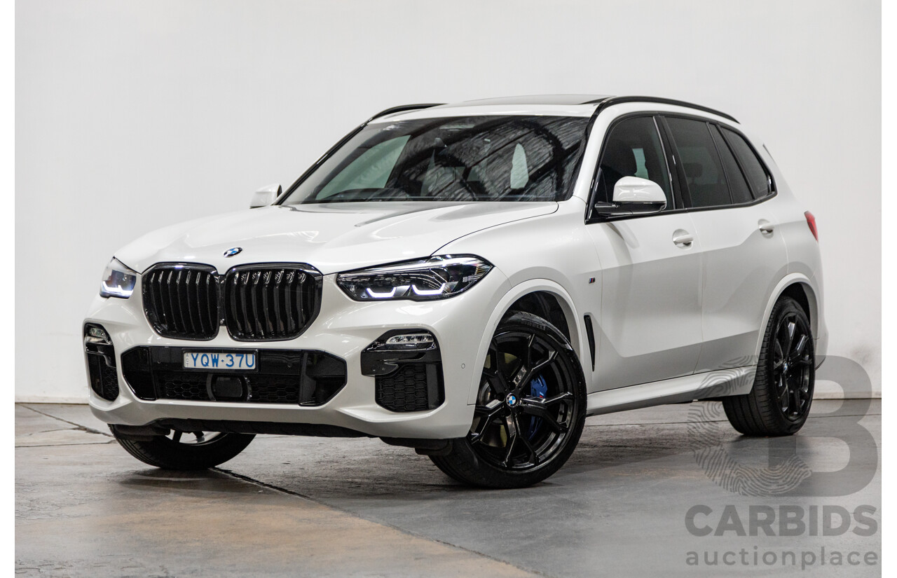 01/2020 BMW X5 X-Drive 30d M-Sport (4x4) MY20 G05 4d Wagon Mineral White Metallic Turbo Diesel 3.0L