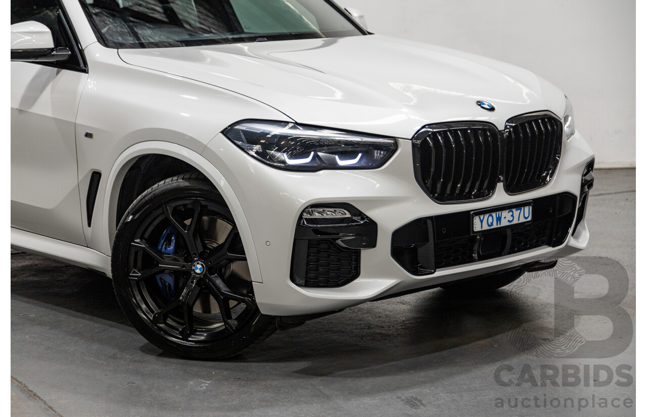 01/2020 BMW X5 X-Drive 30d M-Sport (4x4) MY20 G05 4d Wagon Mineral White Metallic Turbo Diesel 3.0L