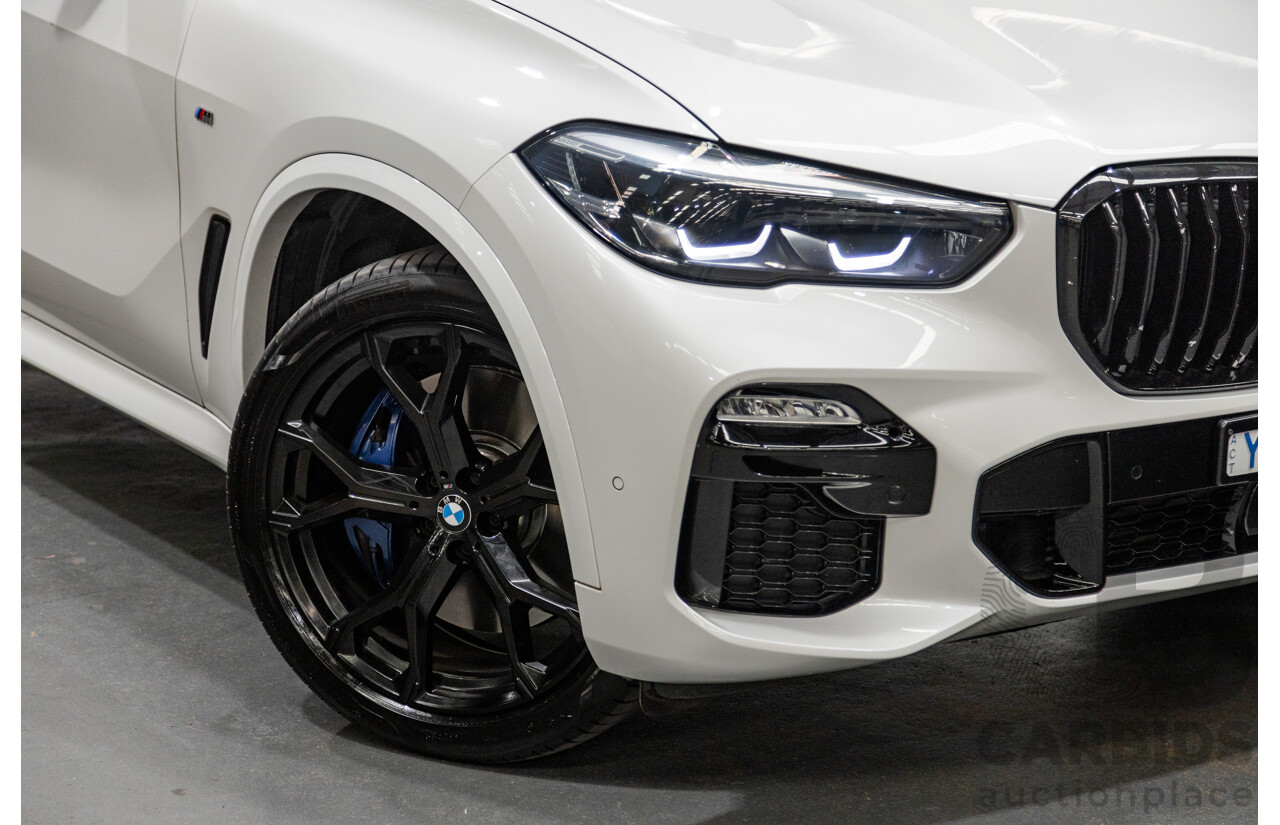01/2020 BMW X5 X-Drive 30d M-Sport (4x4) MY20 G05 4d Wagon Mineral White Metallic Turbo Diesel 3.0L