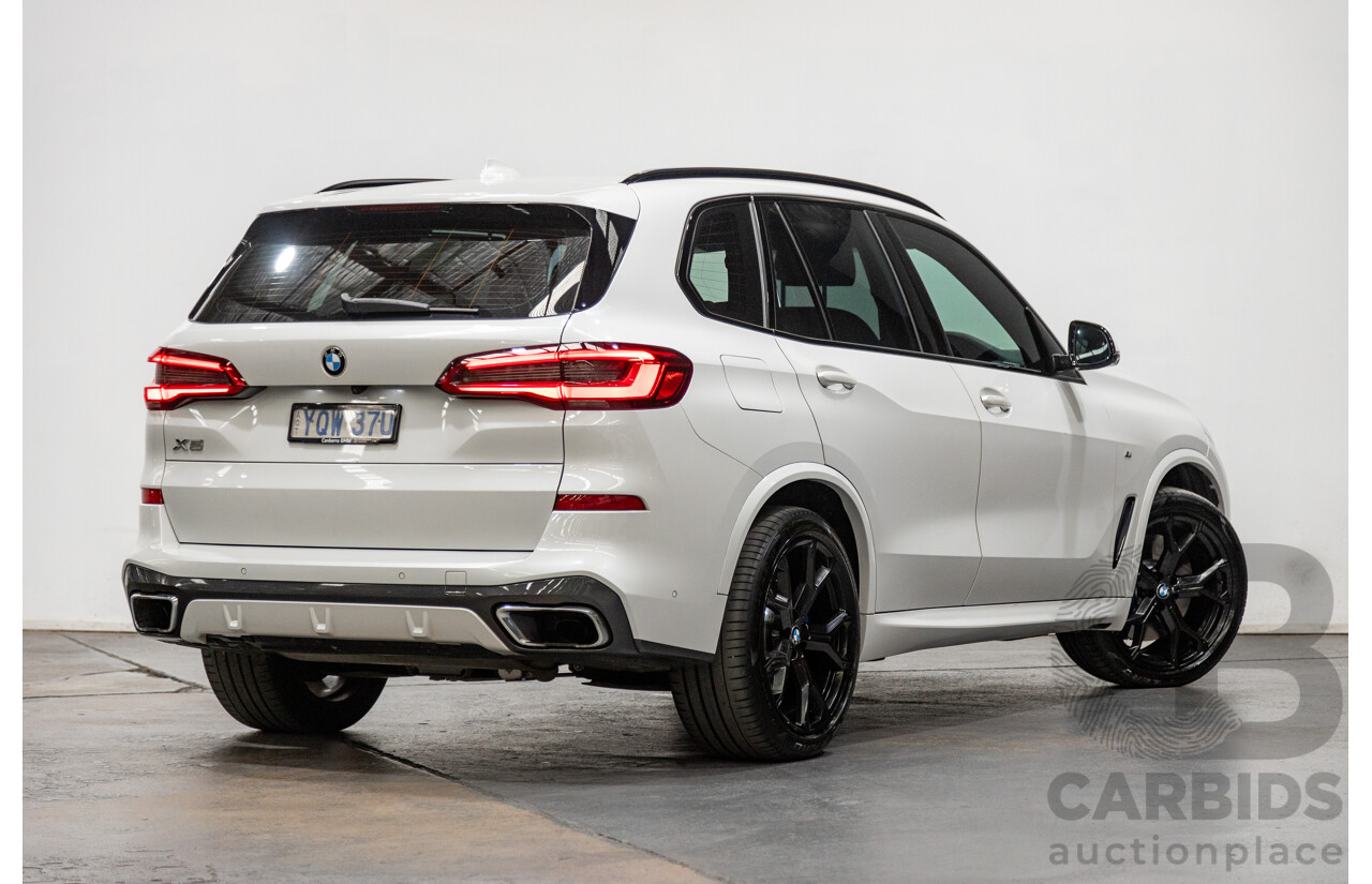 01/2020 BMW X5 X-Drive 30d M-Sport (4x4) MY20 G05 4d Wagon Mineral White Metallic Turbo Diesel 3.0L