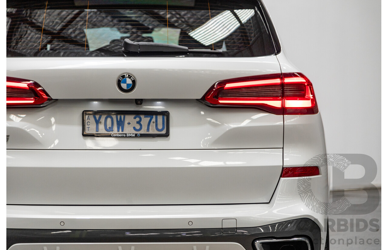 01/2020 BMW X5 X-Drive 30d M-Sport (4x4) MY20 G05 4d Wagon Mineral White Metallic Turbo Diesel 3.0L