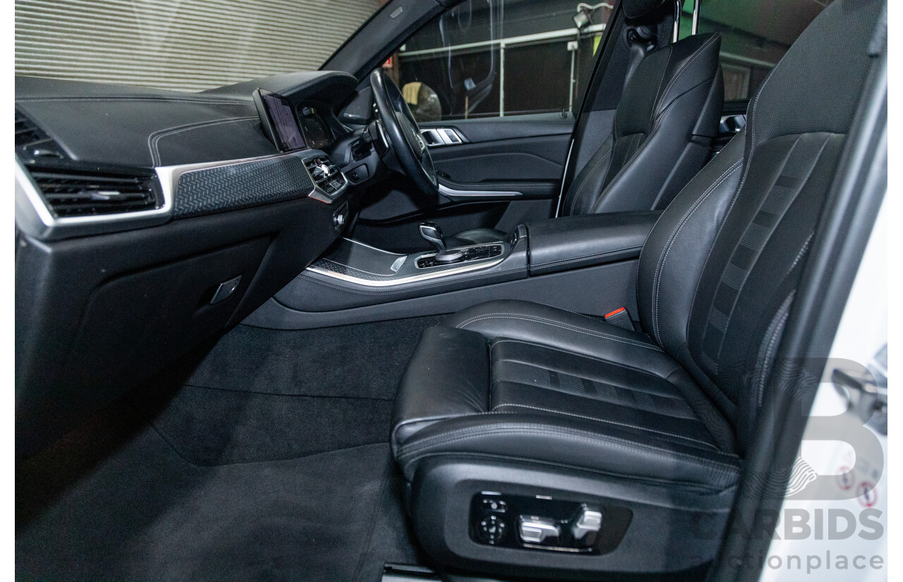 01/2020 BMW X5 X-Drive 30d M-Sport (4x4) MY20 G05 4d Wagon Mineral White Metallic Turbo Diesel 3.0L