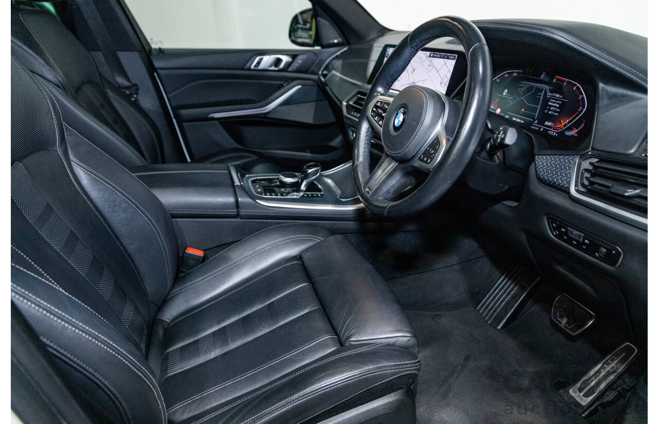 01/2020 BMW X5 X-Drive 30d M-Sport (4x4) MY20 G05 4d Wagon Mineral White Metallic Turbo Diesel 3.0L