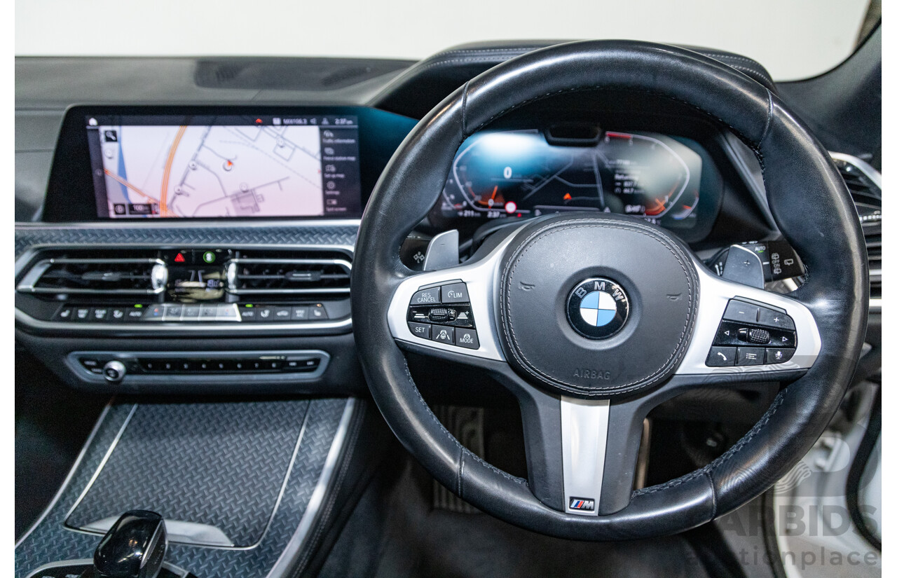 01/2020 BMW X5 X-Drive 30d M-Sport (4x4) MY20 G05 4d Wagon Mineral White Metallic Turbo Diesel 3.0L