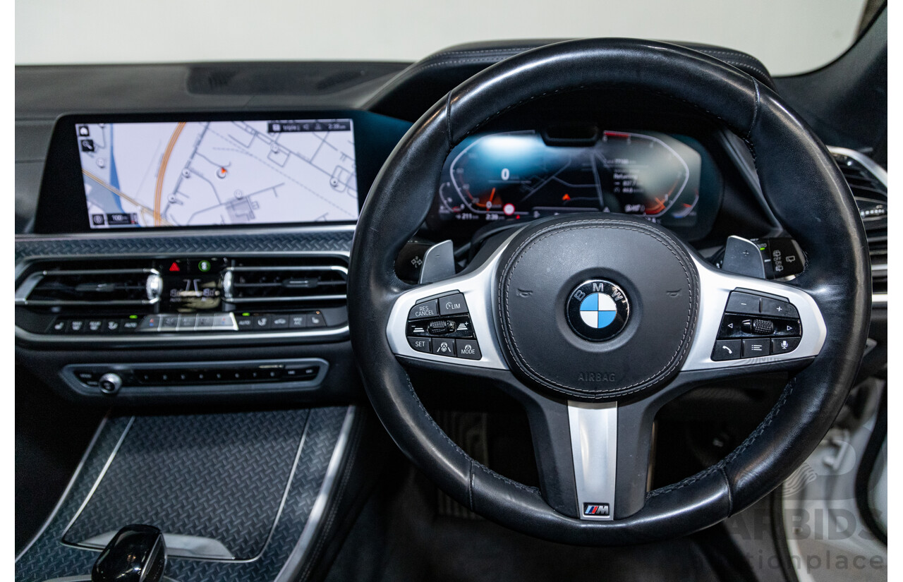 01/2020 BMW X5 X-Drive 30d M-Sport (4x4) MY20 G05 4d Wagon Mineral White Metallic Turbo Diesel 3.0L