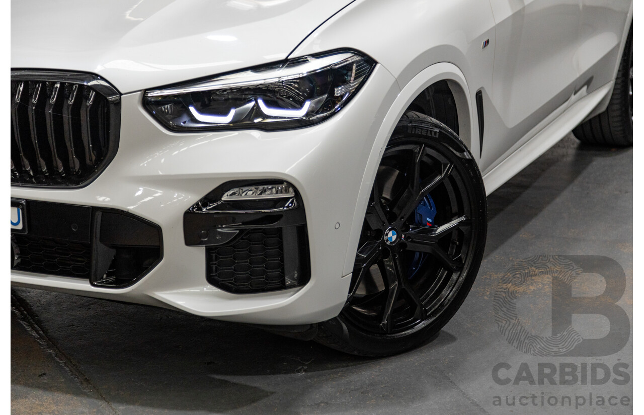 01/2020 BMW X5 X-Drive 30d M-Sport (4x4) MY20 G05 4d Wagon Mineral White Metallic Turbo Diesel 3.0L
