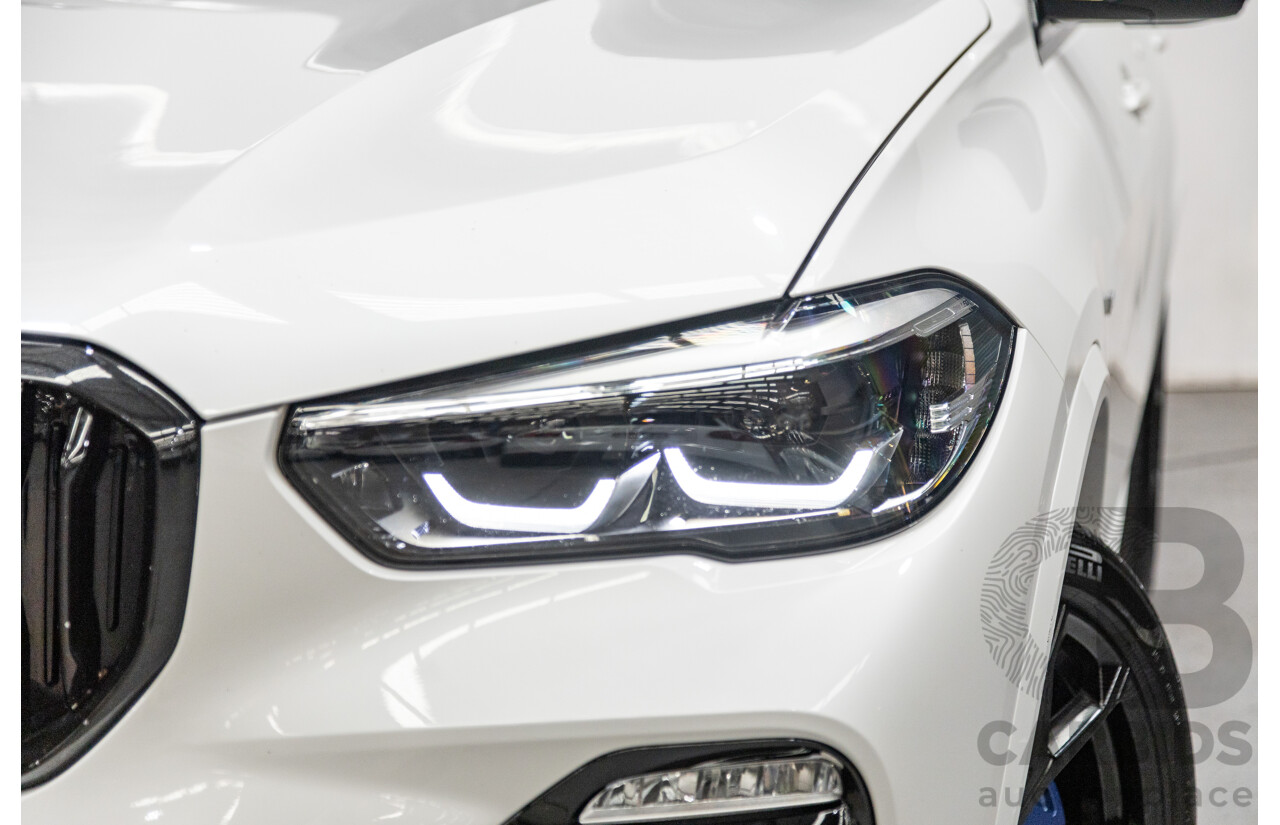 01/2020 BMW X5 X-Drive 30d M-Sport (4x4) MY20 G05 4d Wagon Mineral White Metallic Turbo Diesel 3.0L