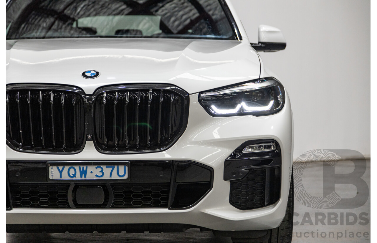 01/2020 BMW X5 X-Drive 30d M-Sport (4x4) MY20 G05 4d Wagon Mineral White Metallic Turbo Diesel 3.0L