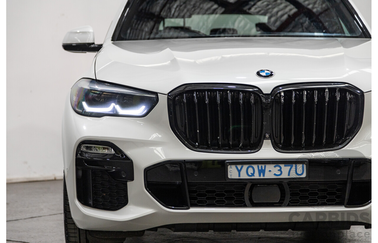 01/2020 BMW X5 X-Drive 30d M-Sport (4x4) MY20 G05 4d Wagon Mineral White Metallic Turbo Diesel 3.0L