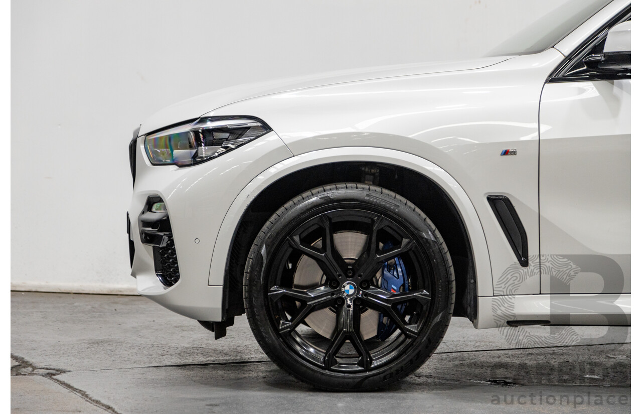 01/2020 BMW X5 X-Drive 30d M-Sport (4x4) MY20 G05 4d Wagon Mineral White Metallic Turbo Diesel 3.0L
