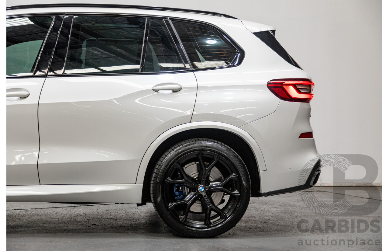 01/2020 BMW X5 X-Drive 30d M-Sport (4x4) MY20 G05 4d Wagon Mineral White Metallic Turbo Diesel 3.0L