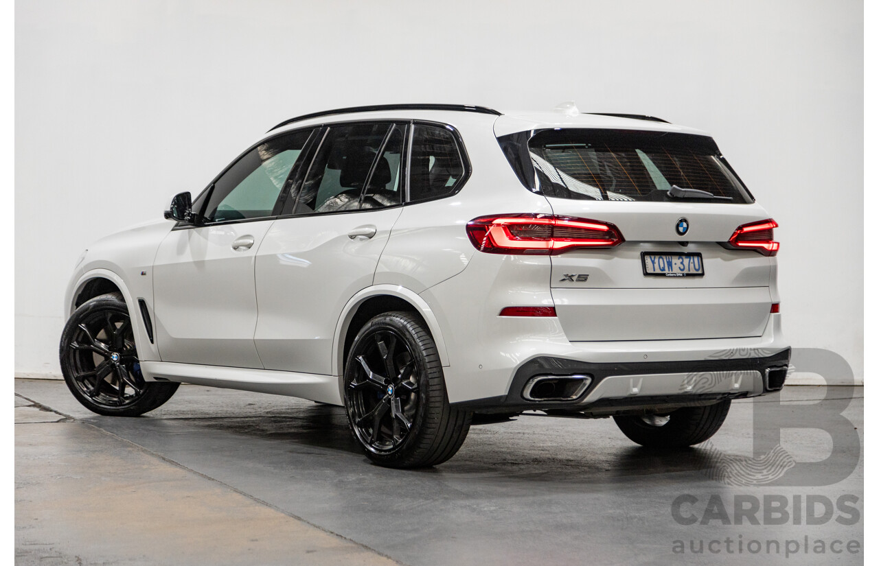01/2020 BMW X5 X-Drive 30d M-Sport (4x4) MY20 G05 4d Wagon Mineral White Metallic Turbo Diesel 3.0L