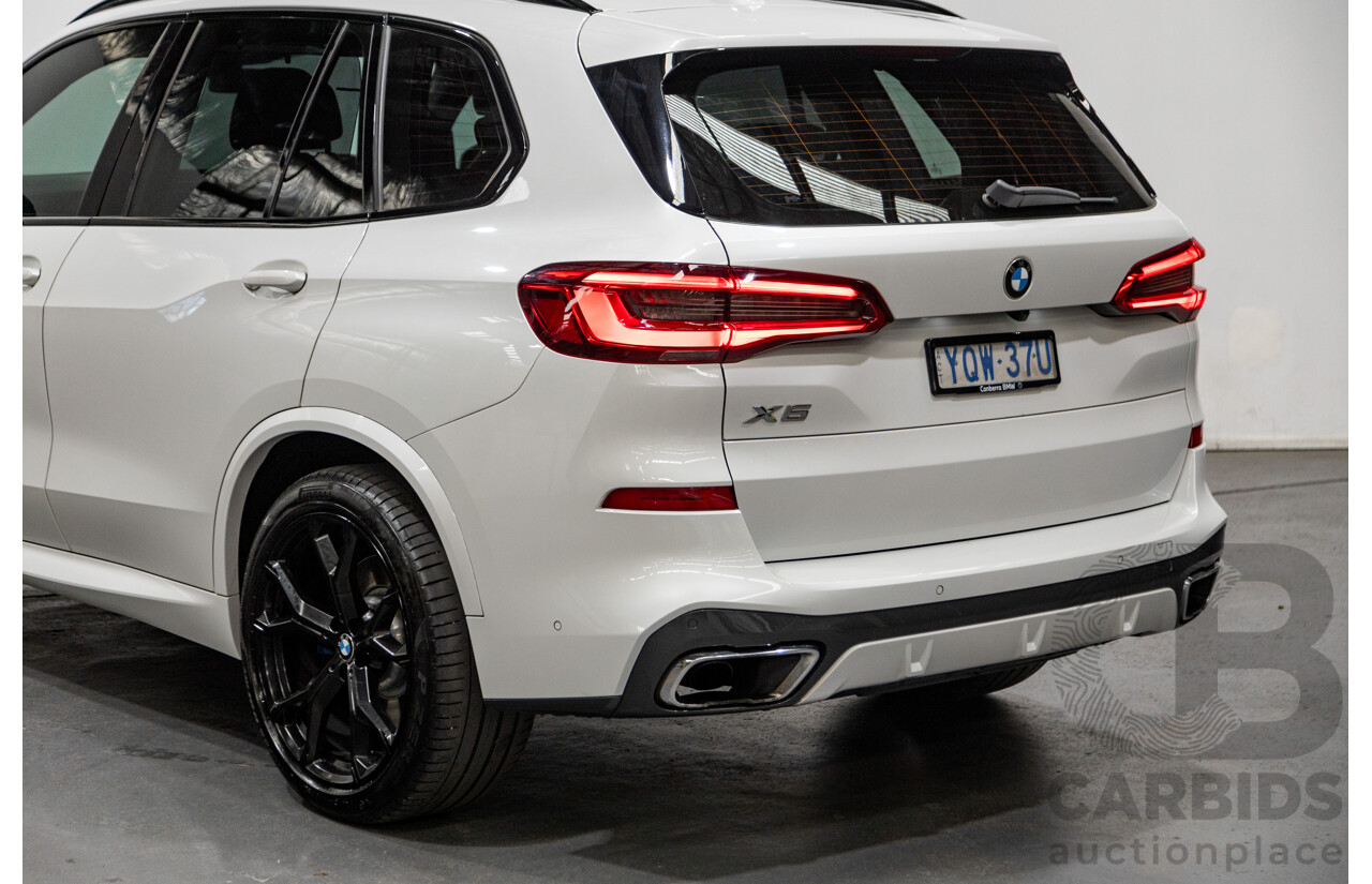 01/2020 BMW X5 X-Drive 30d M-Sport (4x4) MY20 G05 4d Wagon Mineral White Metallic Turbo Diesel 3.0L