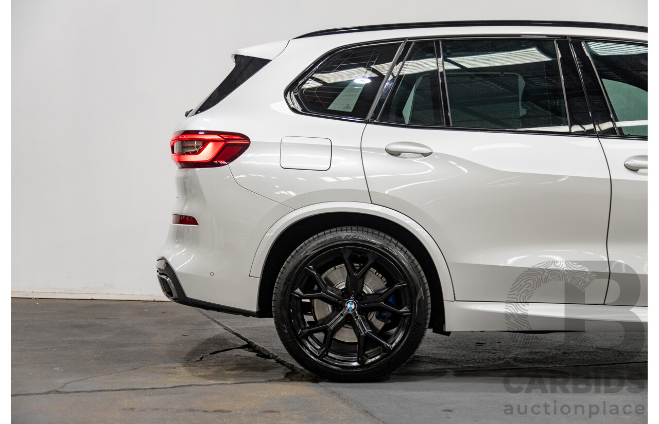 01/2020 BMW X5 X-Drive 30d M-Sport (4x4) MY20 G05 4d Wagon Mineral White Metallic Turbo Diesel 3.0L