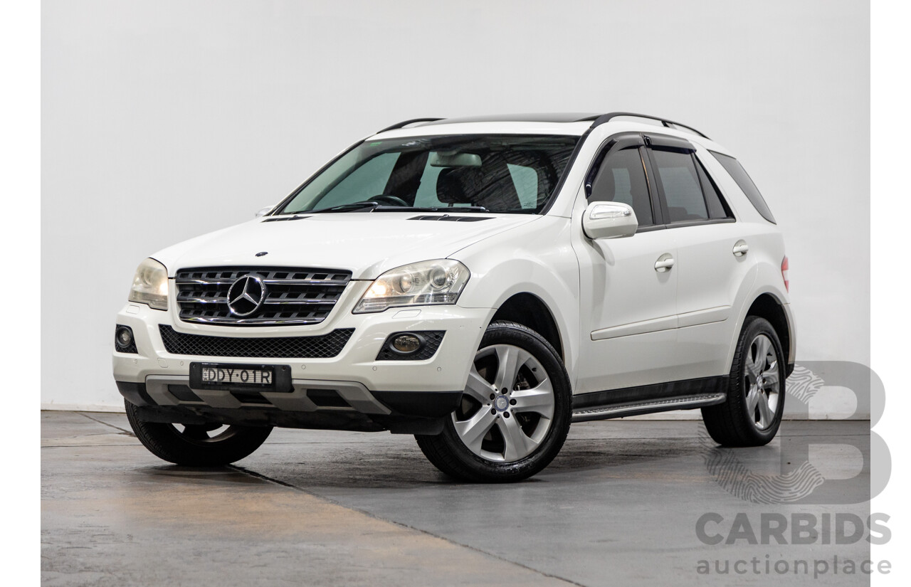 5/2009 Mercedes Benz ML350 (4x4) W164 09 UPGRADE 4d Wagon Calcite White V6 3.5L