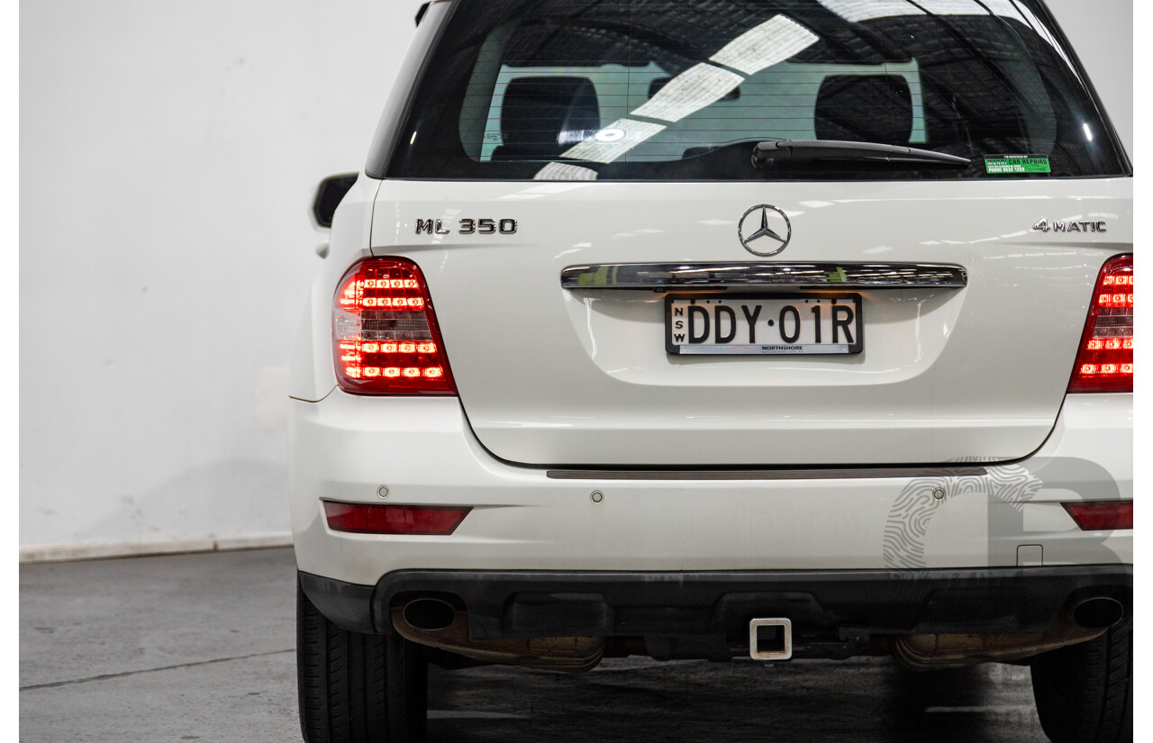 5/2009 Mercedes Benz ML350 (4x4) W164 09 UPGRADE 4d Wagon Calcite White V6 3.5L