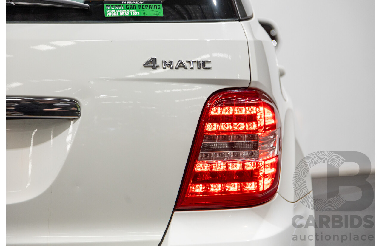 5/2009 Mercedes Benz ML350 (4x4) W164 09 UPGRADE 4d Wagon Calcite White V6 3.5L
