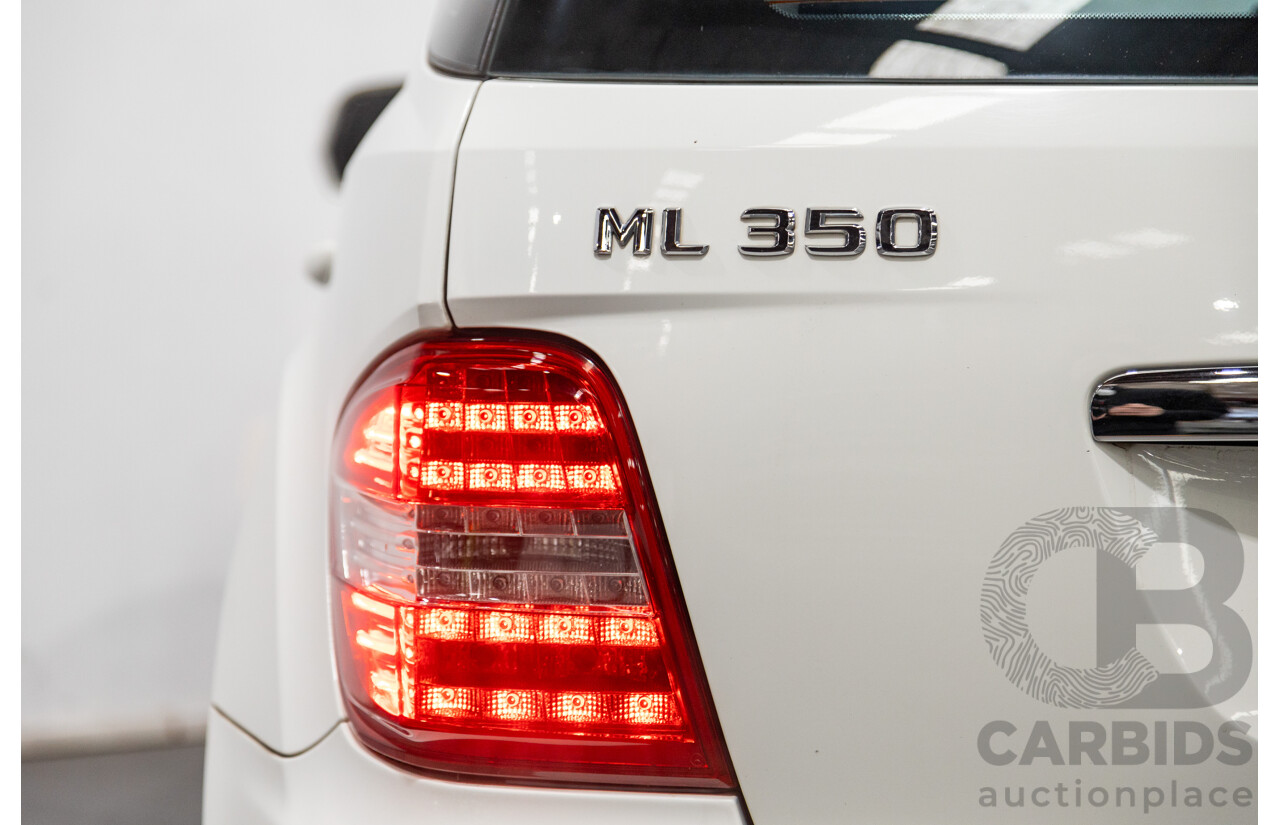5/2009 Mercedes Benz ML350 (4x4) W164 09 UPGRADE 4d Wagon Calcite White V6 3.5L