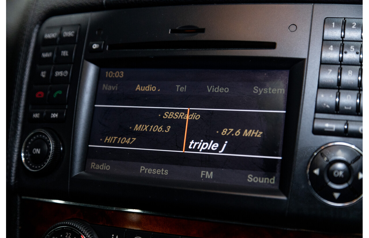 5/2009 Mercedes Benz ML350 (4x4) W164 09 UPGRADE 4d Wagon Calcite White V6 3.5L