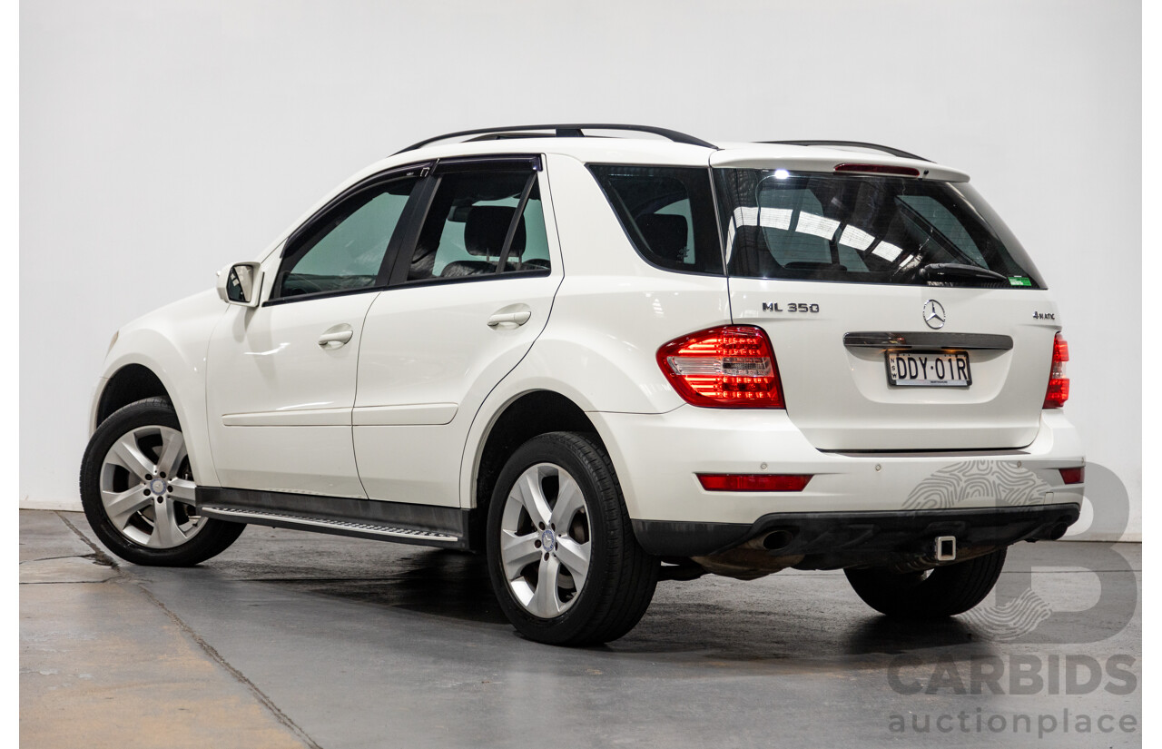 5/2009 Mercedes Benz ML350 (4x4) W164 09 UPGRADE 4d Wagon Calcite White V6 3.5L