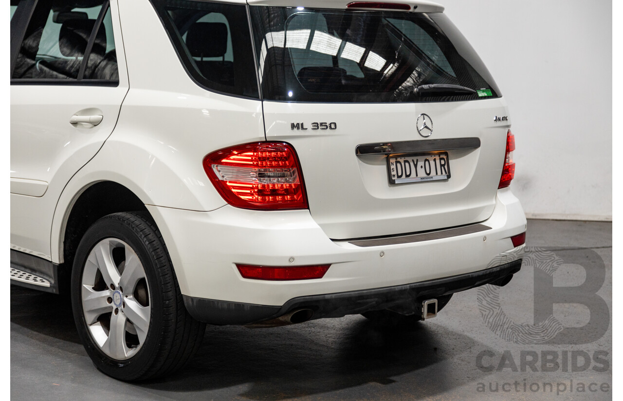 5/2009 Mercedes Benz ML350 (4x4) W164 09 UPGRADE 4d Wagon Calcite White V6 3.5L