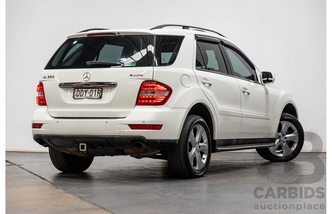 5/2009 Mercedes Benz ML350 (4x4) W164 09 UPGRADE 4d Wagon Calcite White V6 3.5L