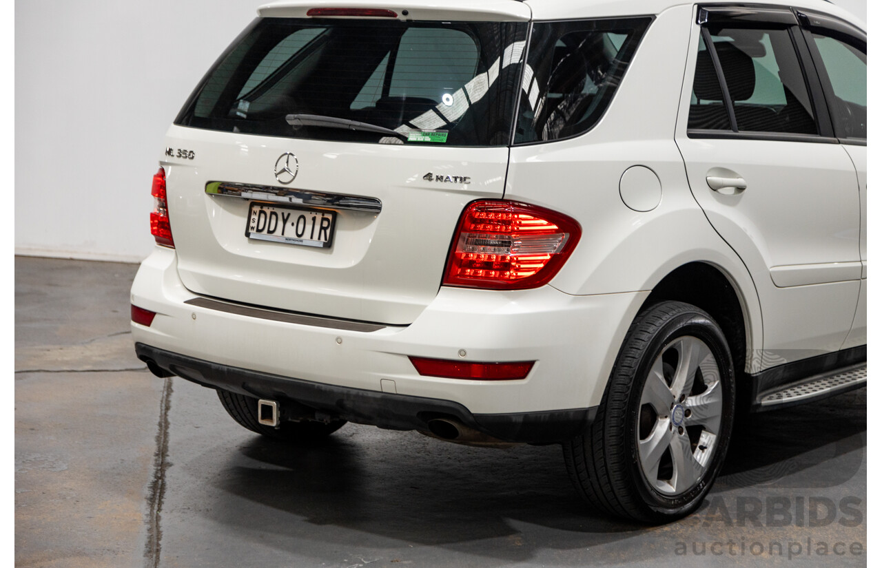5/2009 Mercedes Benz ML350 (4x4) W164 09 UPGRADE 4d Wagon Calcite White V6 3.5L