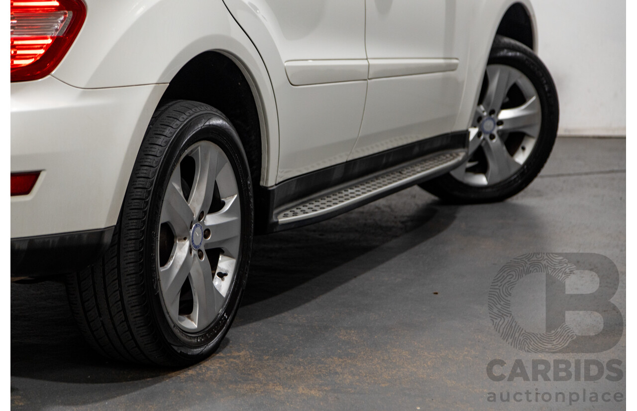 5/2009 Mercedes Benz ML350 (4x4) W164 09 UPGRADE 4d Wagon Calcite White V6 3.5L