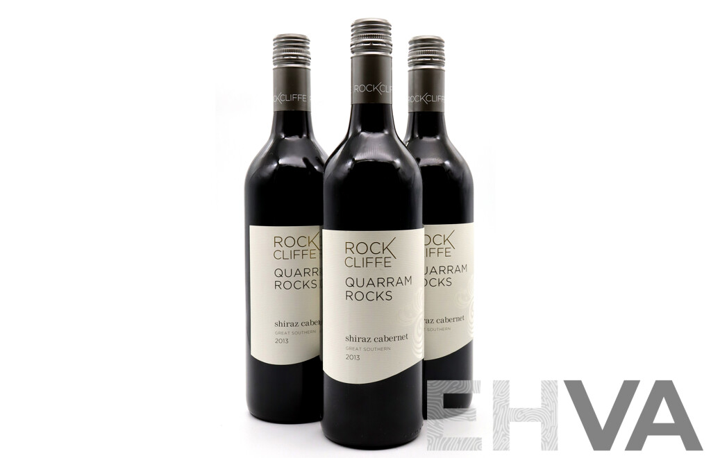 Rock Cliffe Quarram Rocks Shiraz Cabernet Vintage 2013 X 3