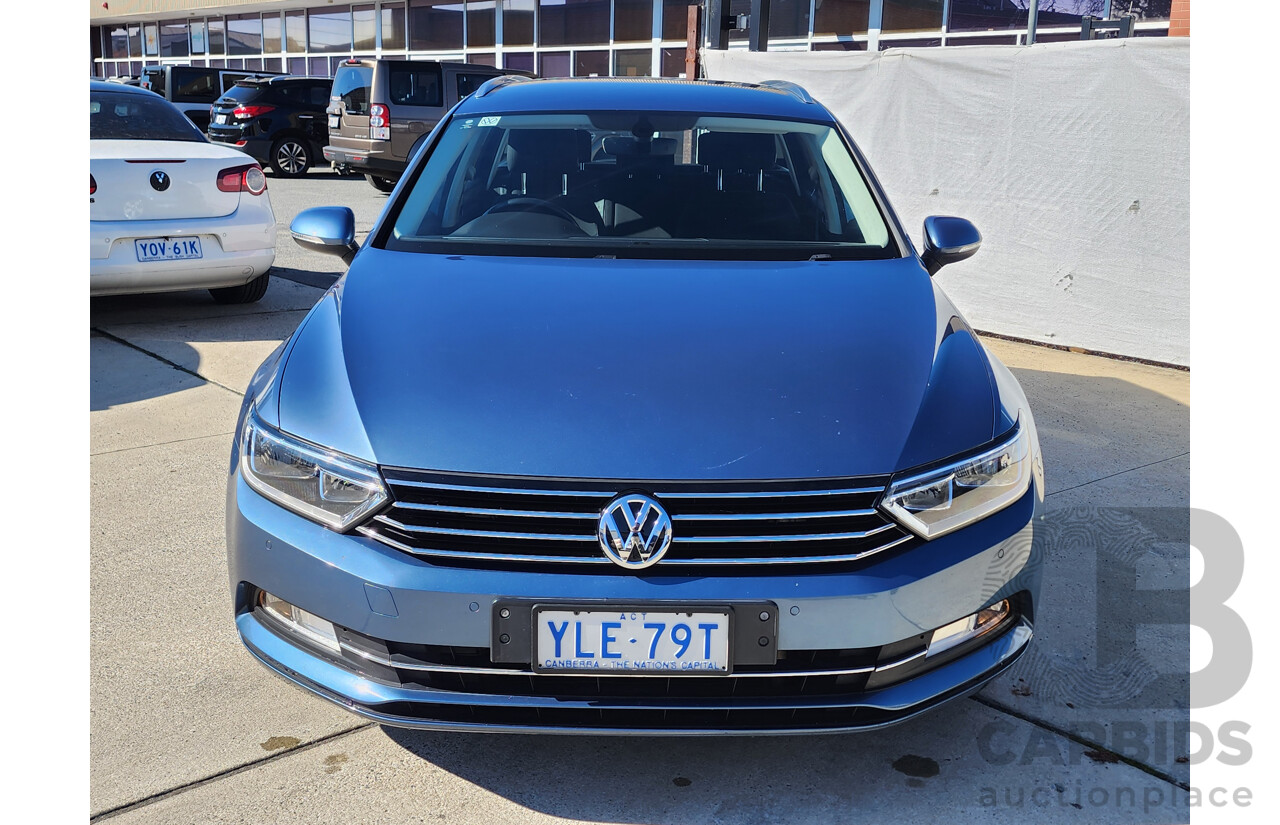 06/2016 Volkswagen Passat 132 TSI FWD 3C MY16 4D Wagon Blue 1.8L