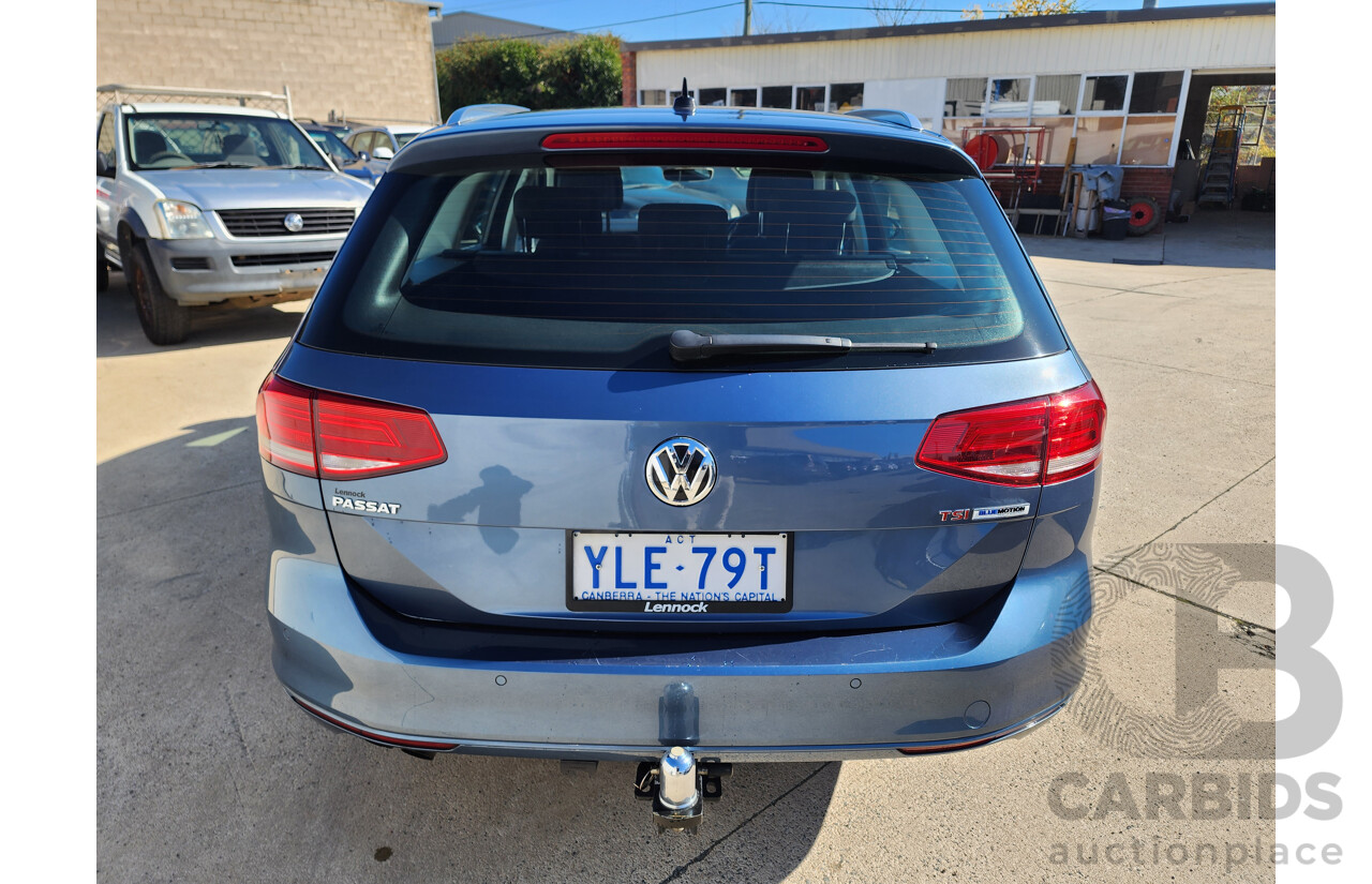 06/2016 Volkswagen Passat 132 TSI FWD 3C MY16 4D Wagon Blue 1.8L