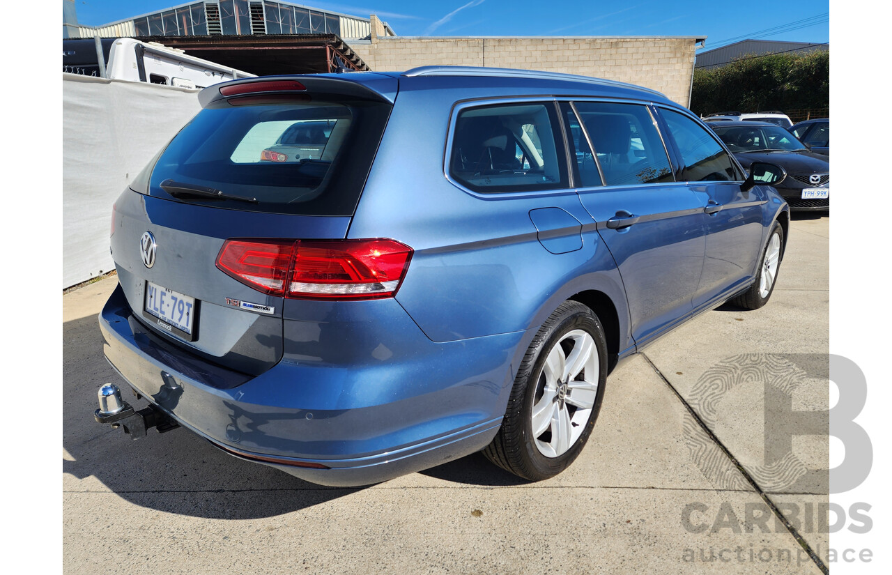 06/2016 Volkswagen Passat 132 TSI FWD 3C MY16 4D Wagon Blue 1.8L