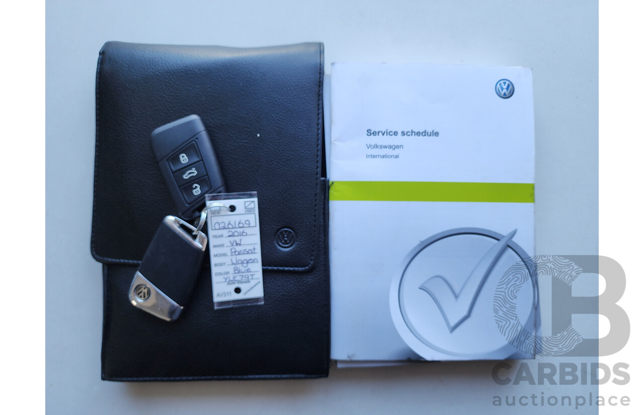 06/2016 Volkswagen Passat 132 TSI FWD 3C MY16 4D Wagon Blue 1.8L