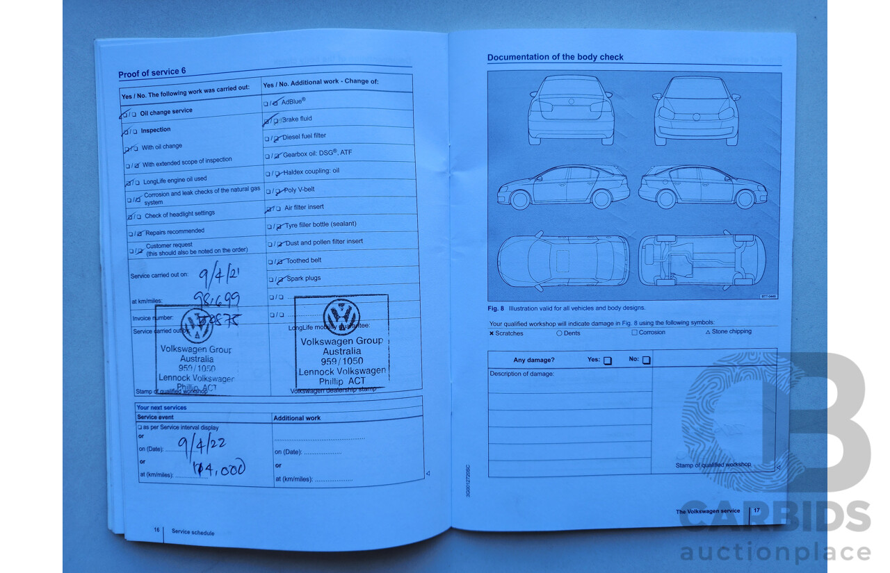 06/2016 Volkswagen Passat 132 TSI FWD 3C MY16 4D Wagon Blue 1.8L