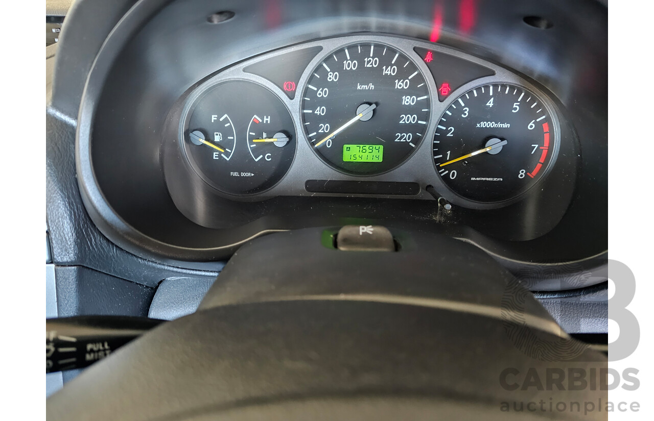 2/2001 Subaru Impreza RX (awd) MY01 4d Sedan Blue 2.0L