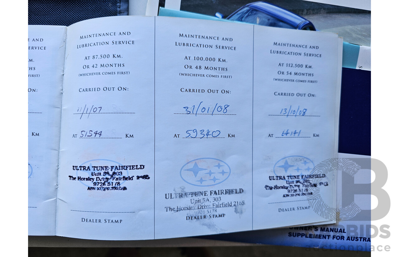 2/2001 Subaru Impreza RX (awd) MY01 4d Sedan Blue 2.0L