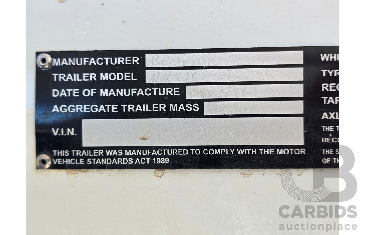 2019 MasterCraft NXT22 6.7m 14 Person Ski & Wake Boat Calypso Green 5.7L V8 320hp with 08/2018 Boatmate NXT22 Boat Trailer