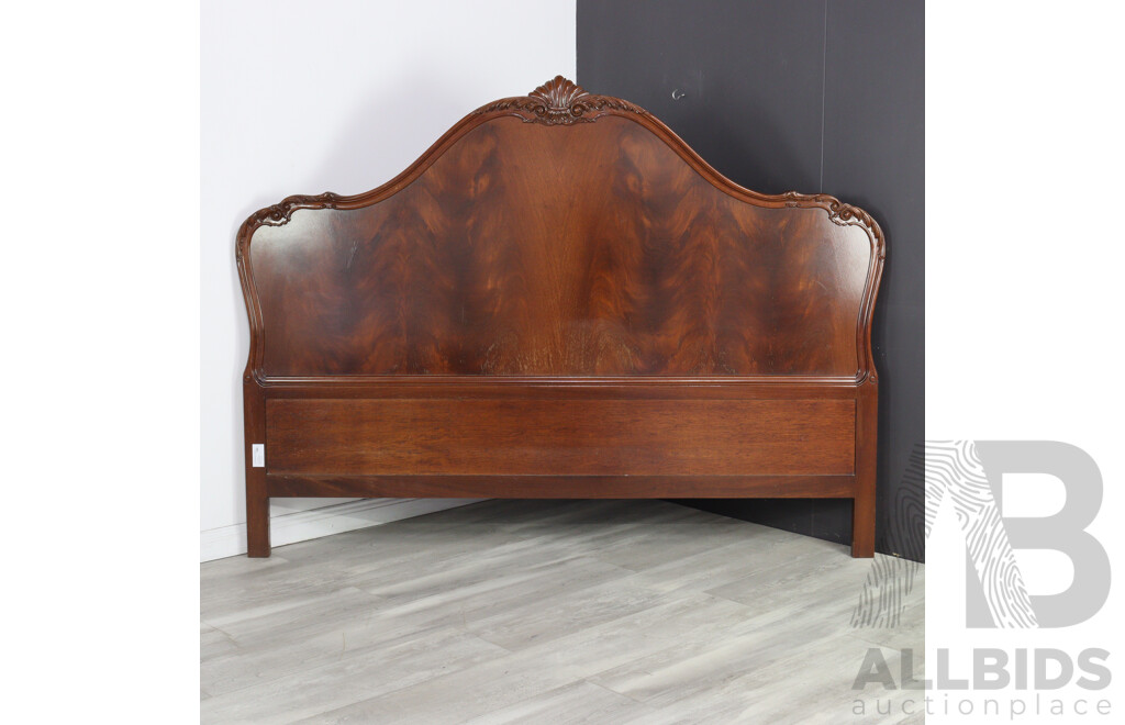 French Style Mahogany Kingsize Bed Head