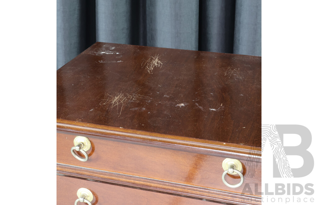 Reproduction Mahogany Elevated Cutlery Canteen