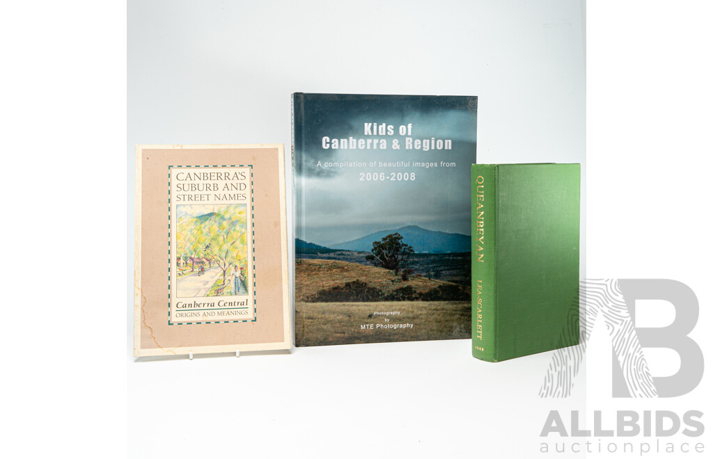 Three Books Relating to Canberra and District Including First Edition Lea Scarlett Queanbeyan and More