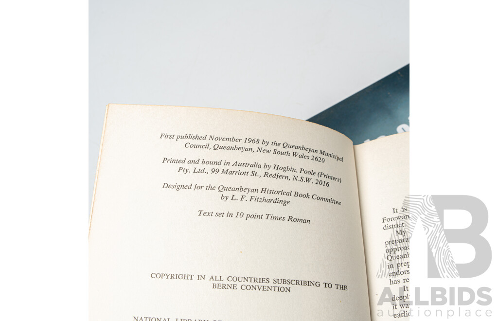 Three Books Relating to Canberra and District Including First Edition Lea Scarlett Queanbeyan and More