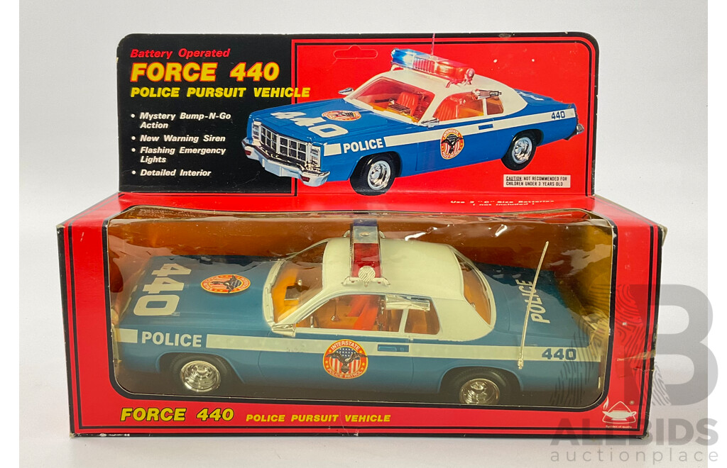 Vintage Hong Da Force 440 Police Pursuit Vehicle with Original Box