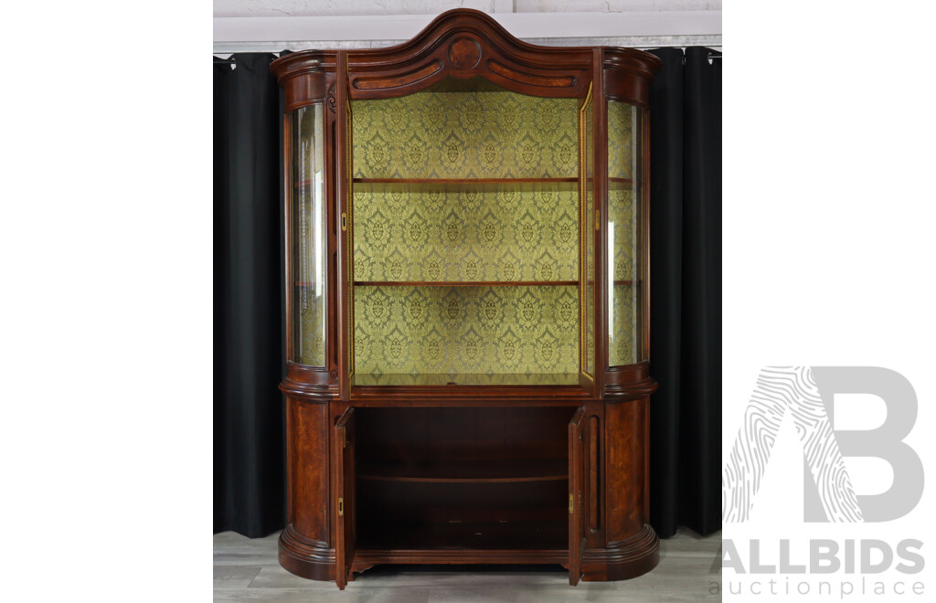 Dutch Colonial Style Elm Two Piece Wall Unit