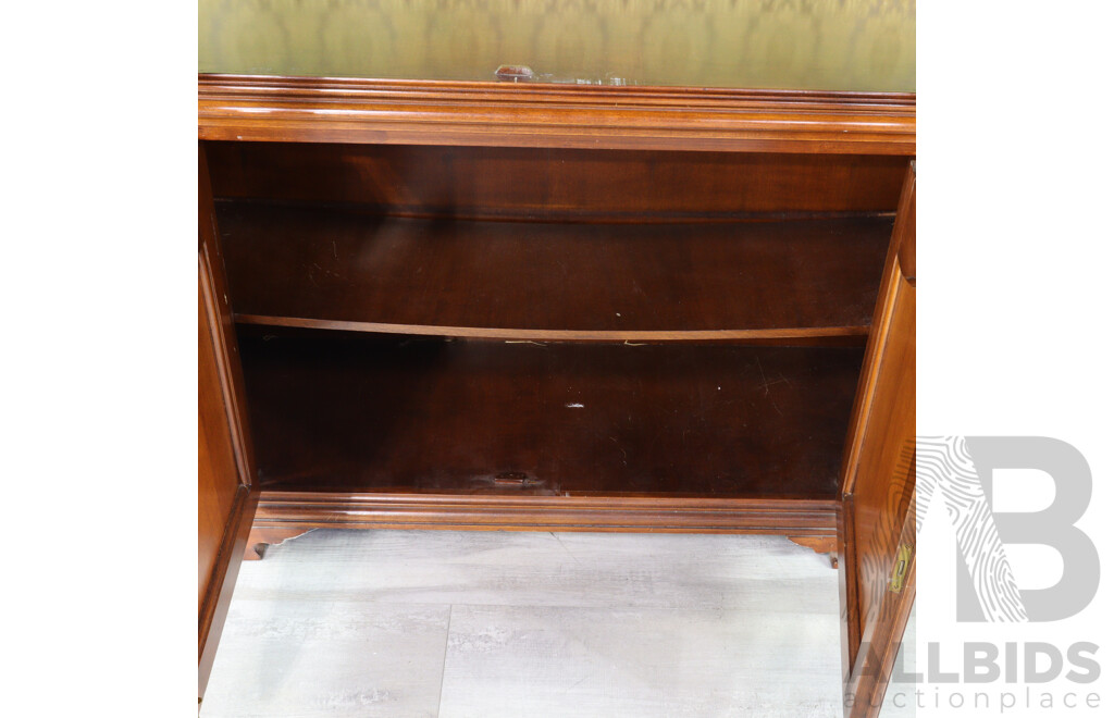 Dutch Colonial Style Elm Two Piece Wall Unit