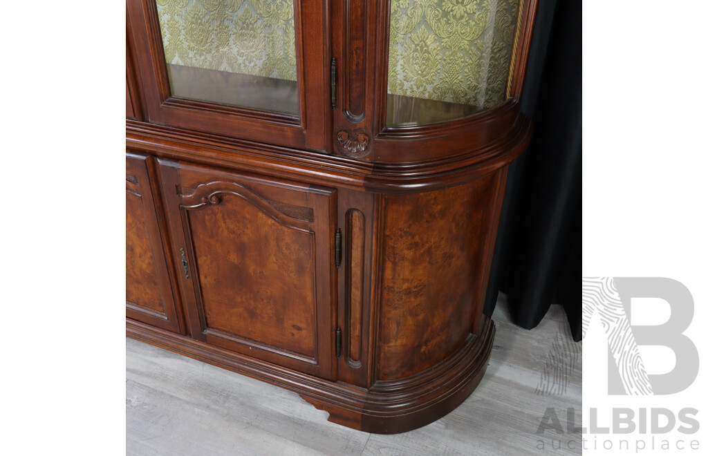 Dutch Colonial Style Elm Two Piece Wall Unit