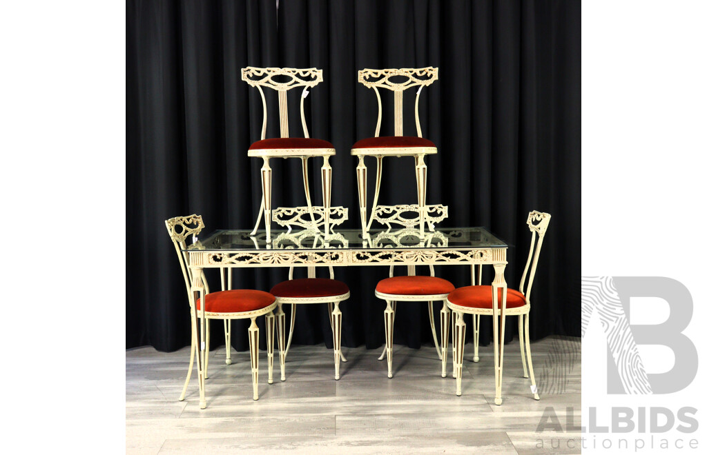Italian Cast Alloy Five Piece Dining Suite