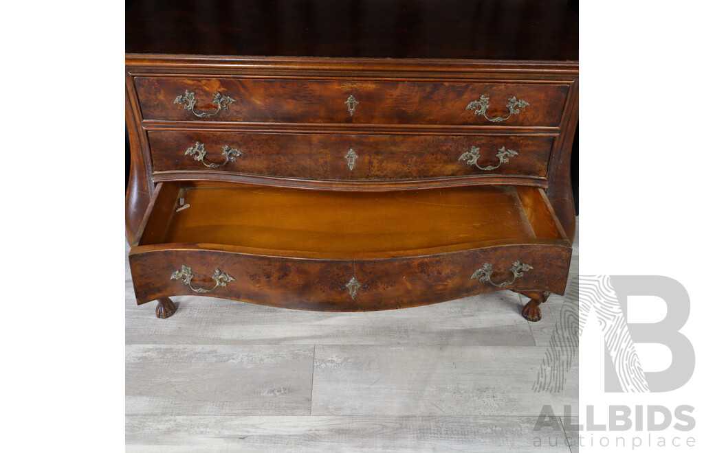 Reproduction Bombe Style Four Drawer Chest